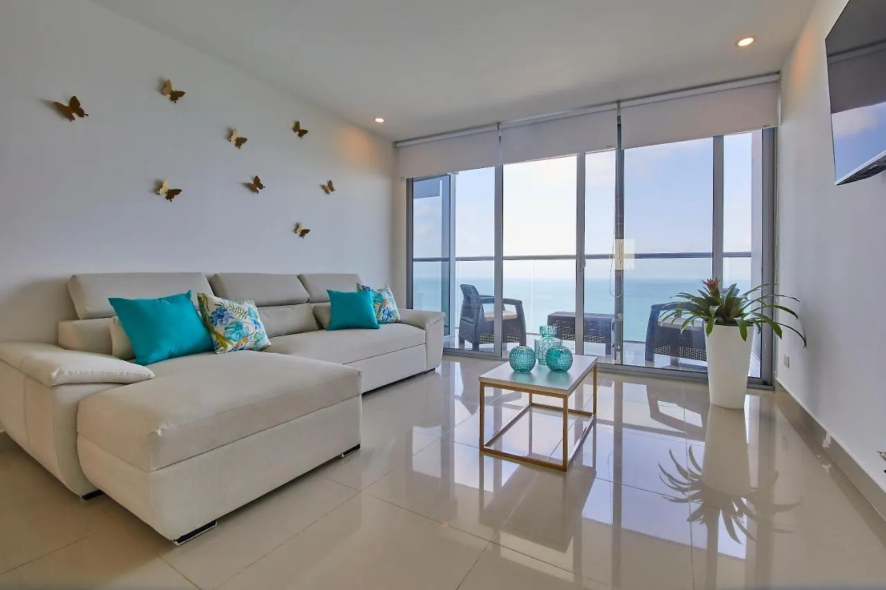 Beachfront Paradise With Outstanding Sunset Views Kartagena Apartament